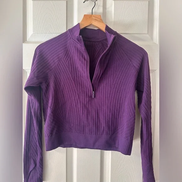 Lululemon Rest Less Cropped Half Zip - Picture 7 of 13